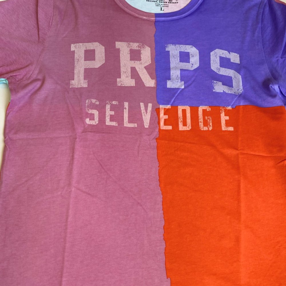 PRPS luxury brand Men's Pitcher T-shirt colorblock - Picture 4 of 9